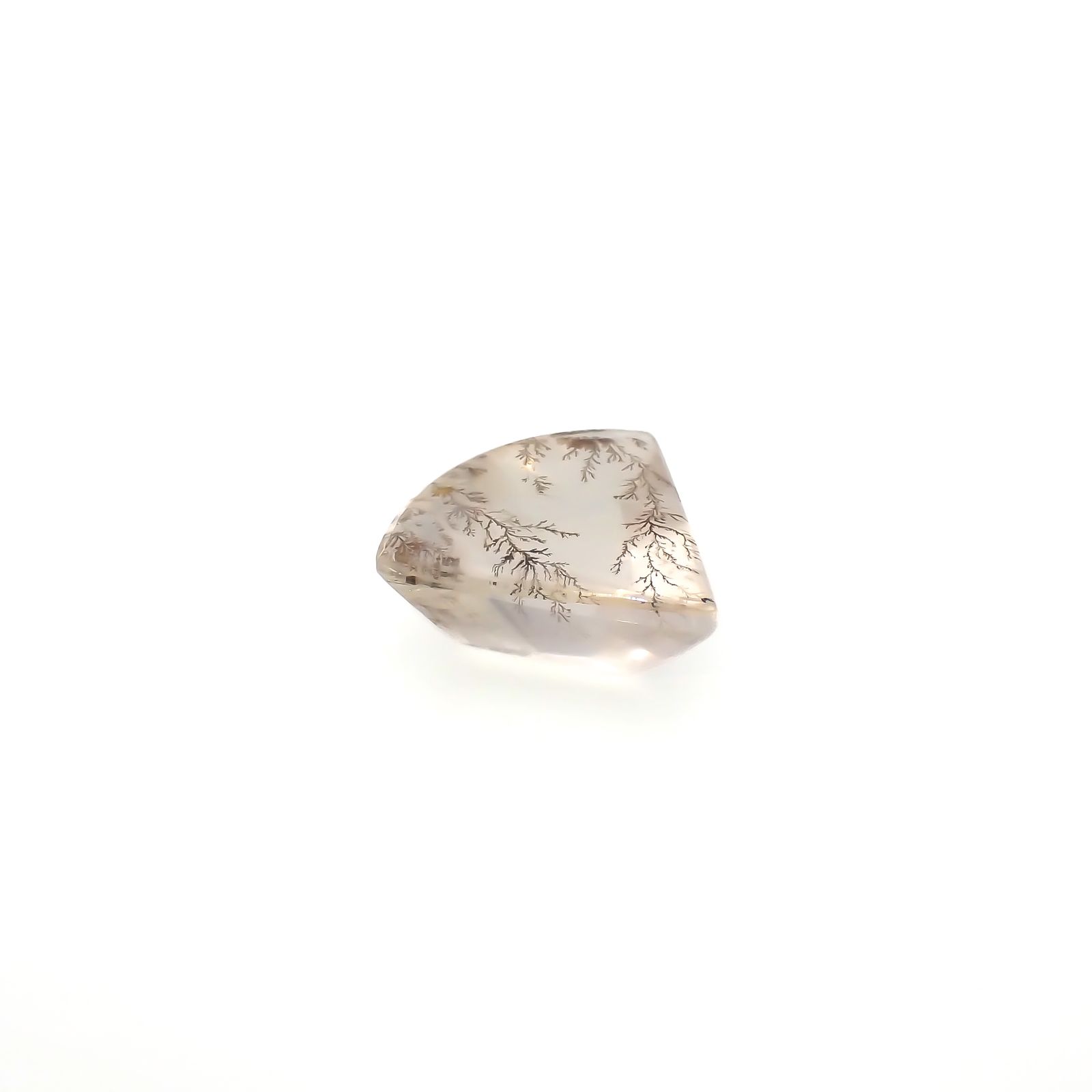◇カスタムカット◇デンドリチッククォーツ ブラジル産 11.09ct[230823240]16.7x17.7mm前後