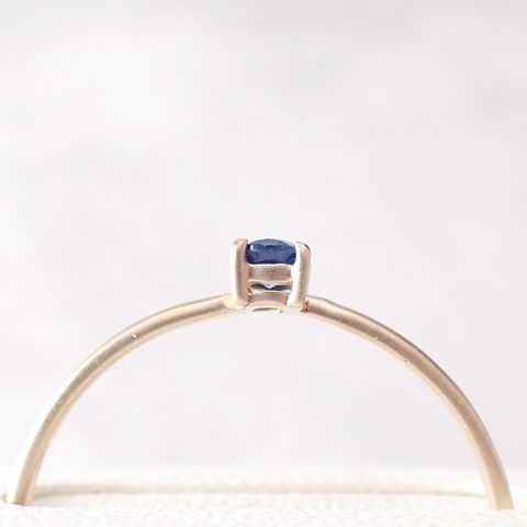 リング空枠：石留め▶ユークレース（お客様製作例）