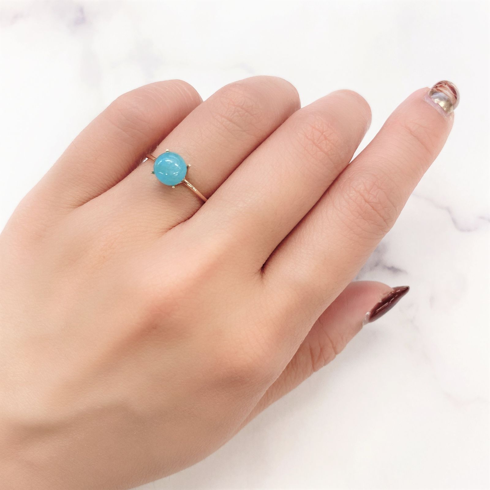 ヘミモルファイト(宝石名ヘミモルファイト)コンゴ民主共和国産 1.68ct 識別済[230521996]6.7x6.6mm前後