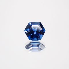 ◇ヘキサゴンカット◇サファイアSA マダガスカル産 ルース 0.27ct[210611052]3.6×3.5mm前後