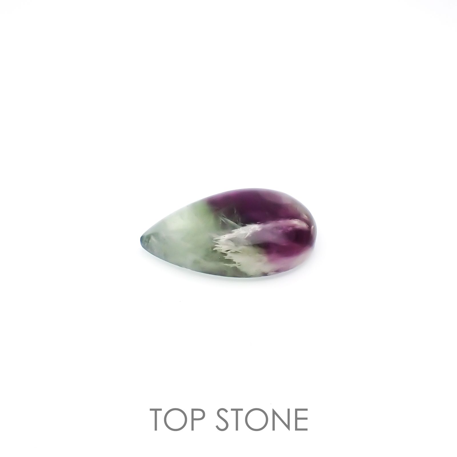 エンジェルフェザーフローライト 中国産 58.49ct[220415682]33.8x23.8mm前後