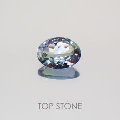 パーティーカラータンザナイト タンザニア産 ルース 0.73ct[210210055]6.9×5.1mm前後