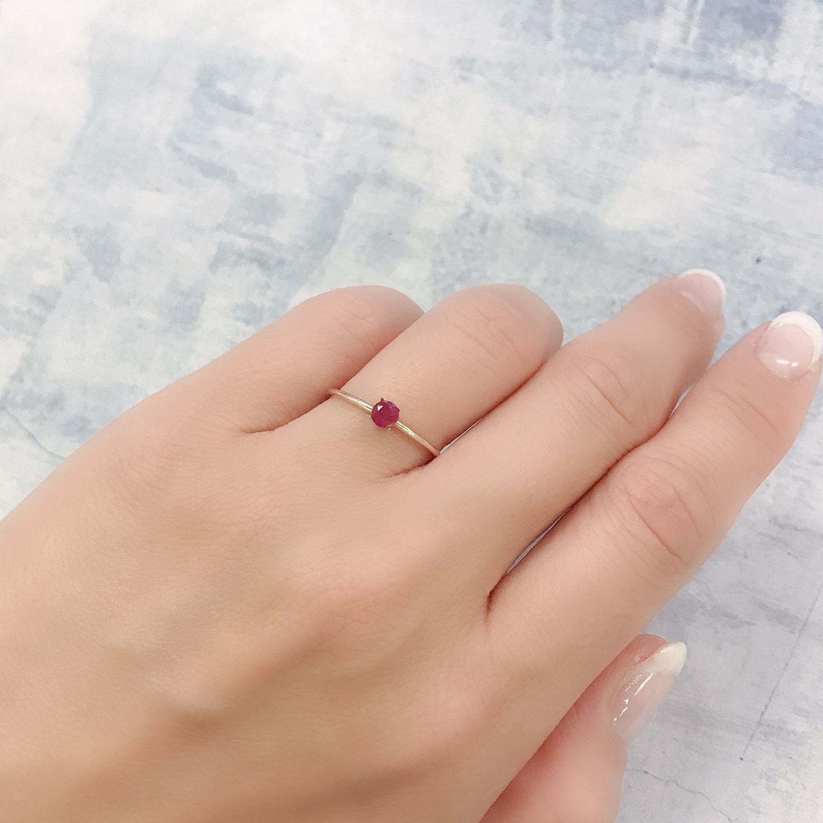 レッドベリル(宝石名レッド・ベリル)アメリカ・ユタ州産 0.15ct 識別済[220716749]3.6x3.6mm前後