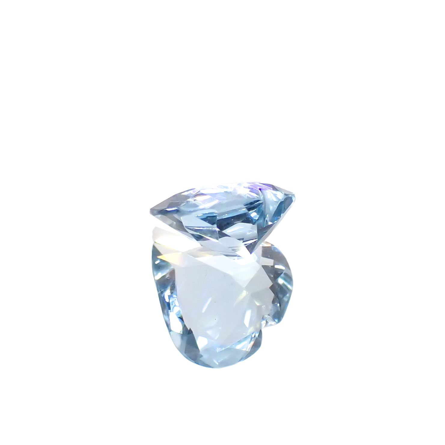 サンタマリアアクアマリン ブラジル産 1.15ct[231224583]7.9x7.9mm前後