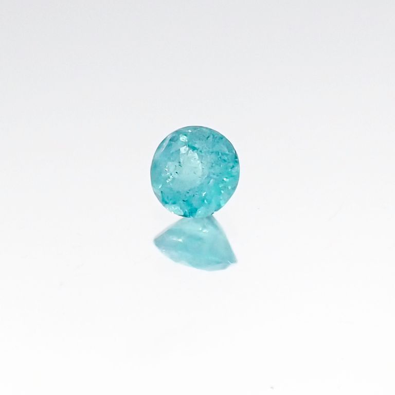 パライバトルマリン(宝石名トルマリン/別名パライバ・トルマリン) ブラジル・パライバ州バターリャ鉱山産 0.076ct 識別済[20106289]2.5×2.5mm前後