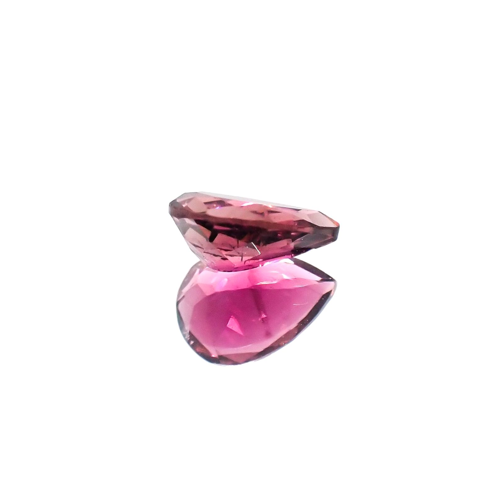 パープルトルマリン(宝石名パープル・トルマリン)ブラジル産 識別済 0.98ct / 8.1x5.8mm前後 [260323895]