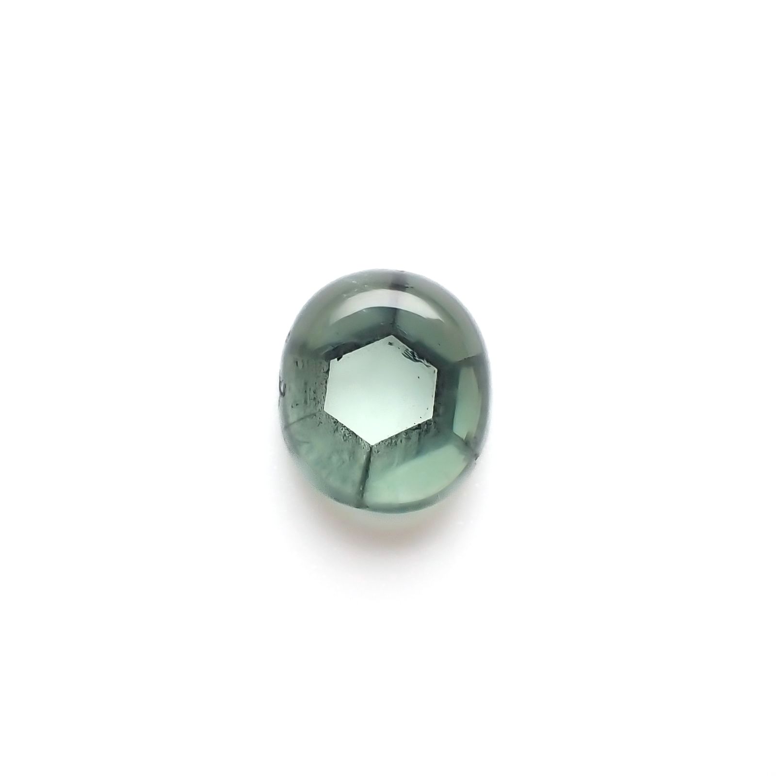 トラピッチェエメラルド(宝石名トラピッチェ・エメラルド)コロンビア・ムゾー鉱山産 ソ付(彩珠) 1.561ct / 8x7mm前後 [221018888]