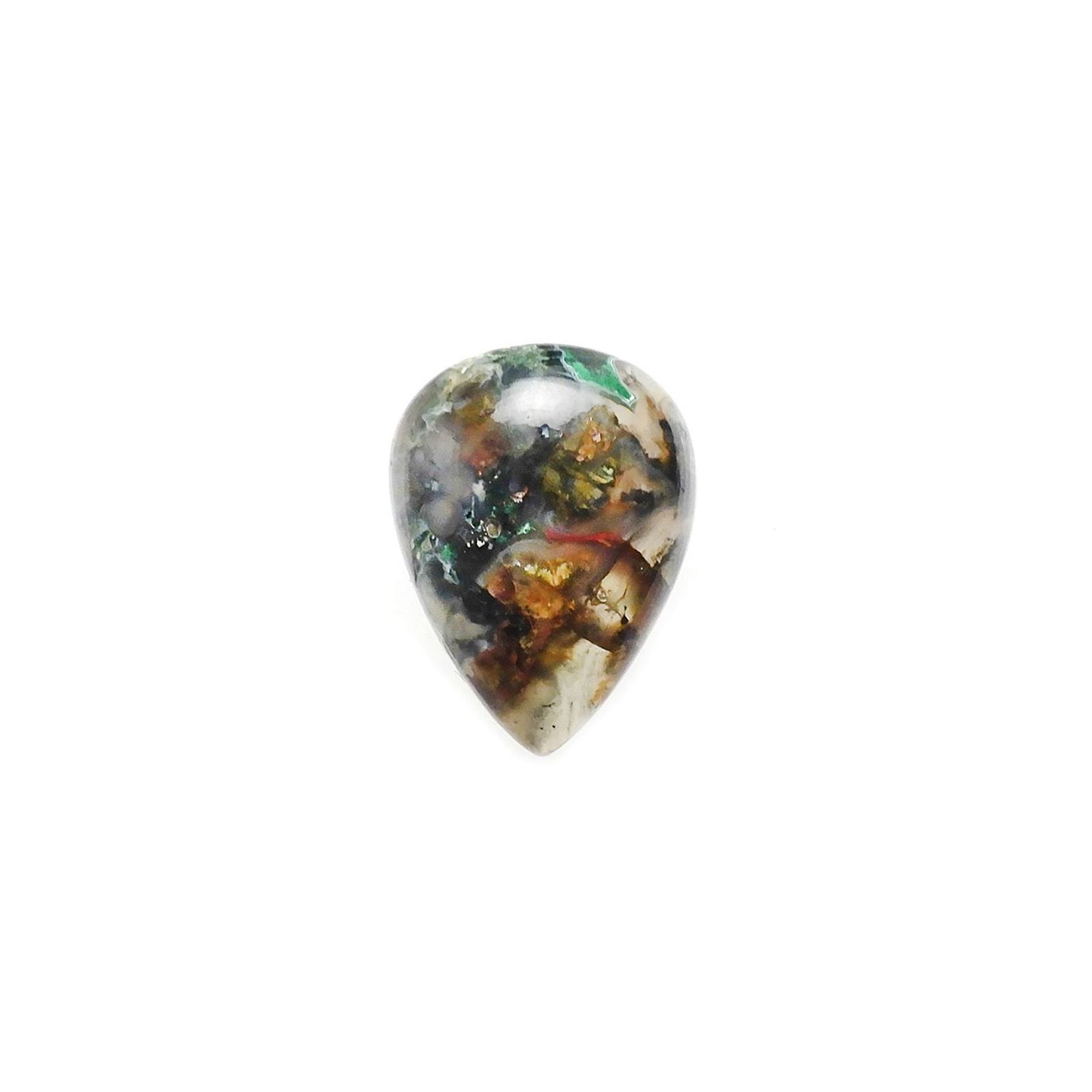 コッパークリソコラインカルセドニー インドネシア産 7.93ct / 16.5x12.2mm前後 [240125548]