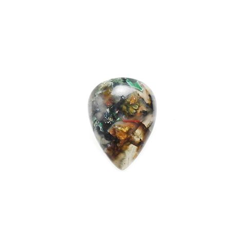 コッパークリソコラインカルセドニー インドネシア産 7.93ct / 16.5x12.2mm前後 [240125548]