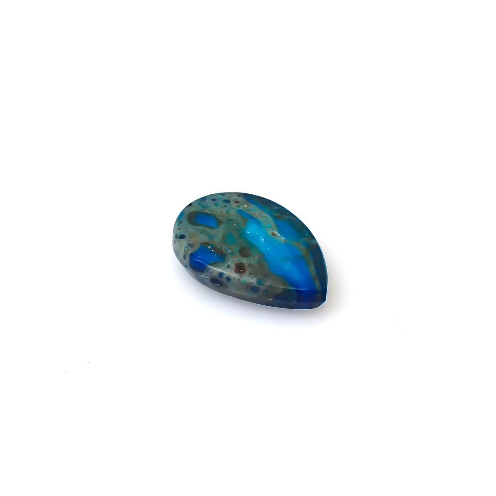 ブルーオパール ペルー産 3.24ct [250430263]15x10.5mm前後