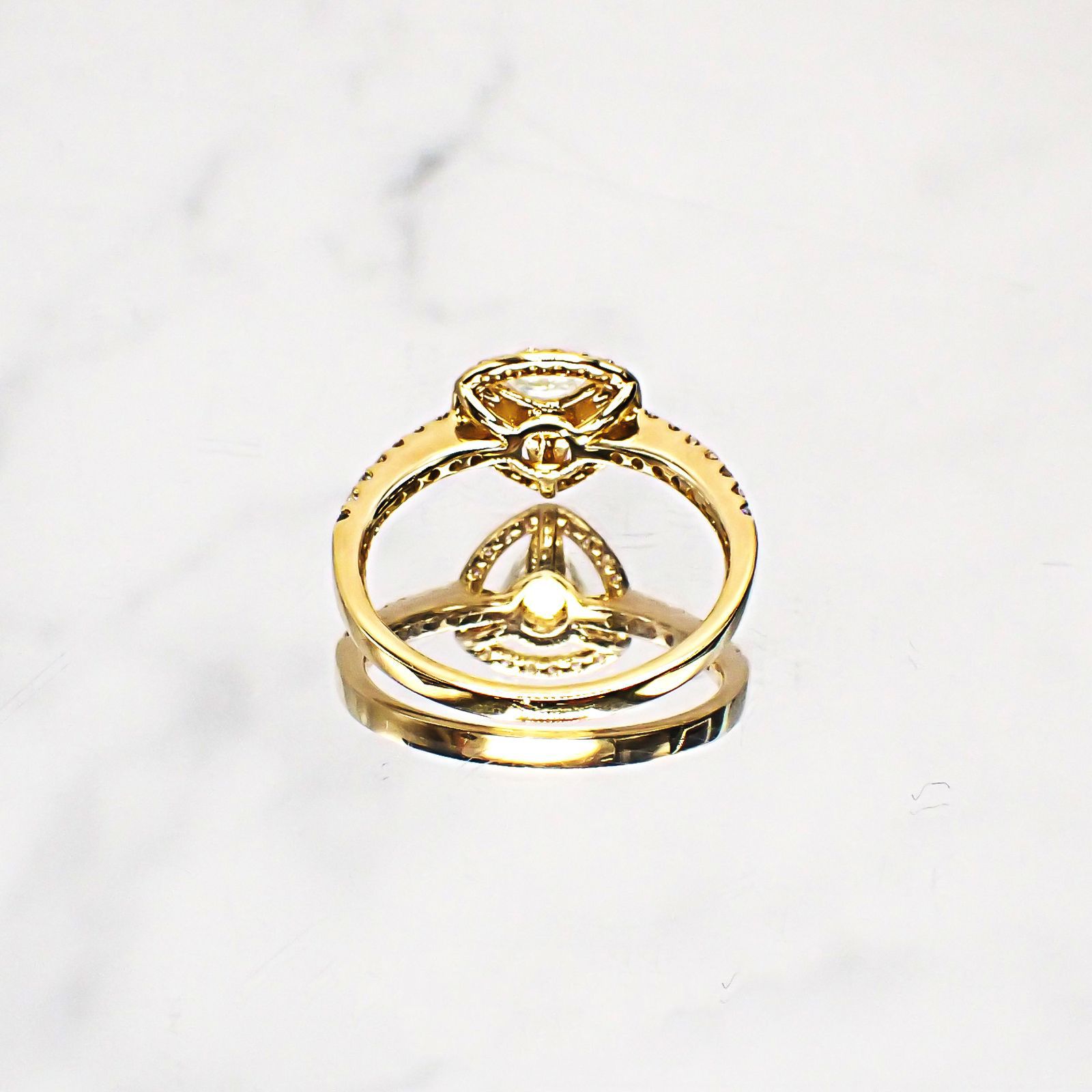 ◇La Clarte(ラ・クラルテ)◇K18マクルダイヤモンド リング#11 カナダ産 0.40ct[220115335]