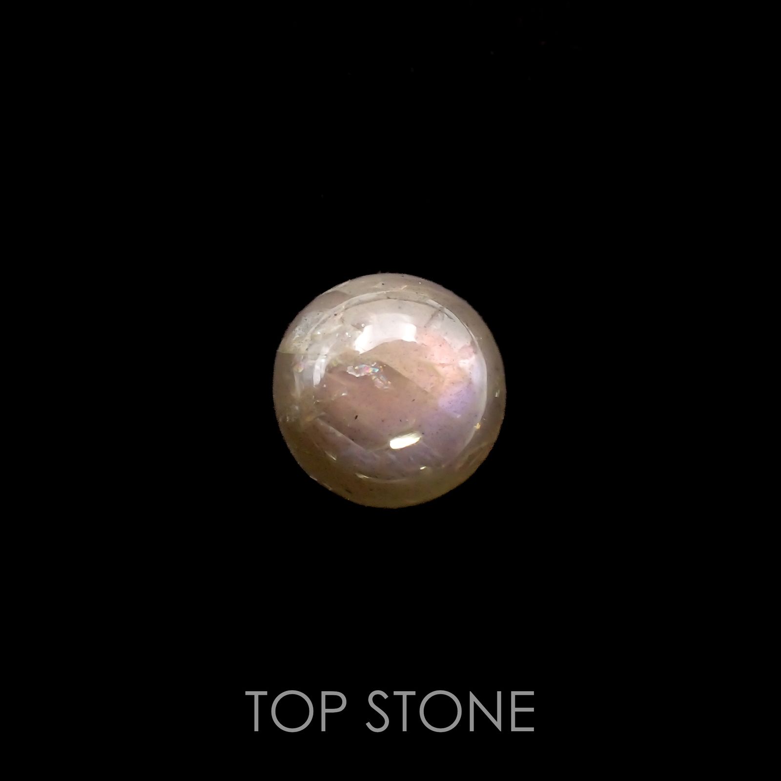 ピンクラブラドライト インド産 11.66ct[221119019]14.3x14mm前後