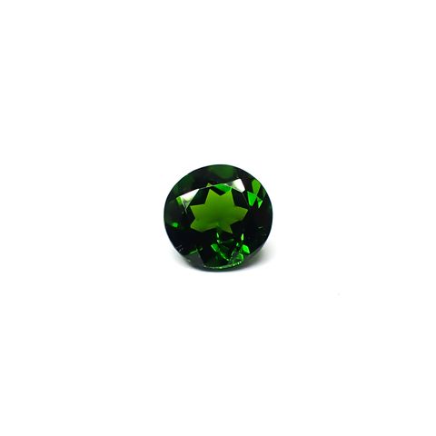 クロムダイオプサイド(宝石名クロム・ダイオプサイド)ロシア産 識別済 0.58ct / 5.1x5.1mm前後 [260432098]