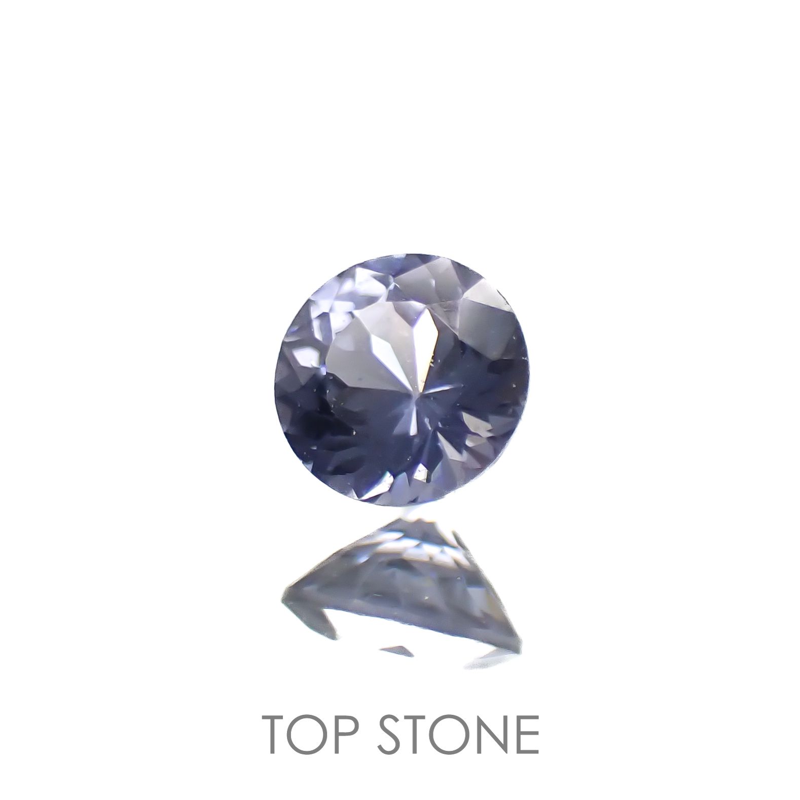 グレイッシュブルースピネル(宝石名スピネル)ビルマ/マダガスカル産 0.23ct 識別済[220817441]3.8x3.8mm前後