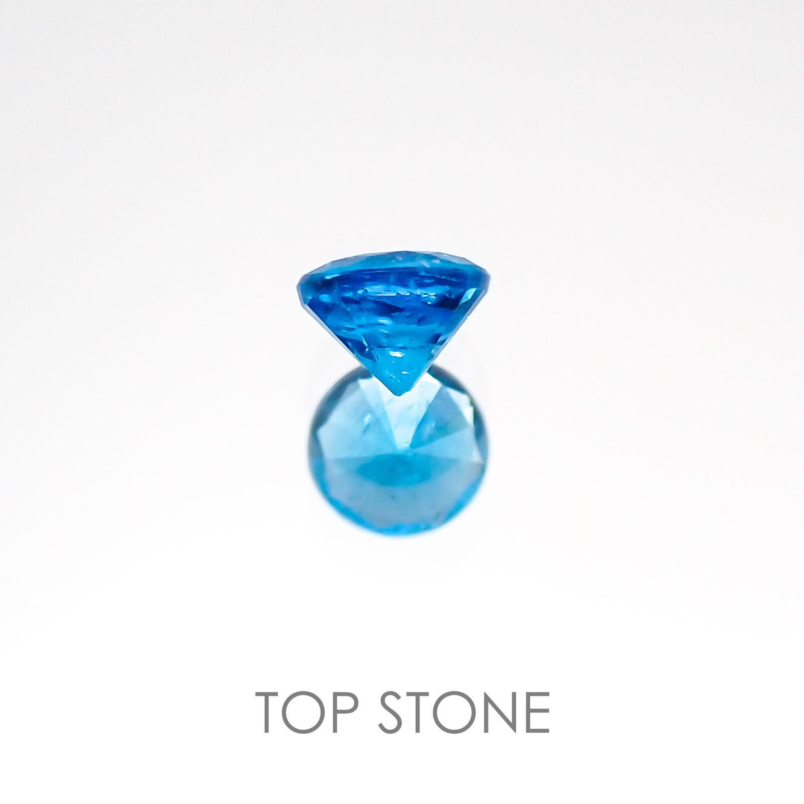 ネオンブルーアパタイト ブラジル産 ルース 0.11ct[20117497]2.9×2.9mm前後