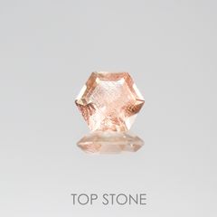 ◇ヘキサゴンカット◇オレゴンサンストーン SA アメリカ産 ルース 0.39ct[210610968]4.7×4.7mm前後