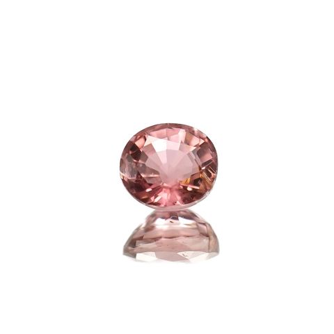 ローズピンクトルマリン(宝石名ピンク・トルマリン)ブラジル/アフリカ産 識別済 0.96ct / 6.2x5.6mm前後 [260520079]