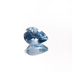 アクアマリン サンタマリアカラー ナイジェリア/マダガスカル産 0.70ct[240225978]7x5mm前後
