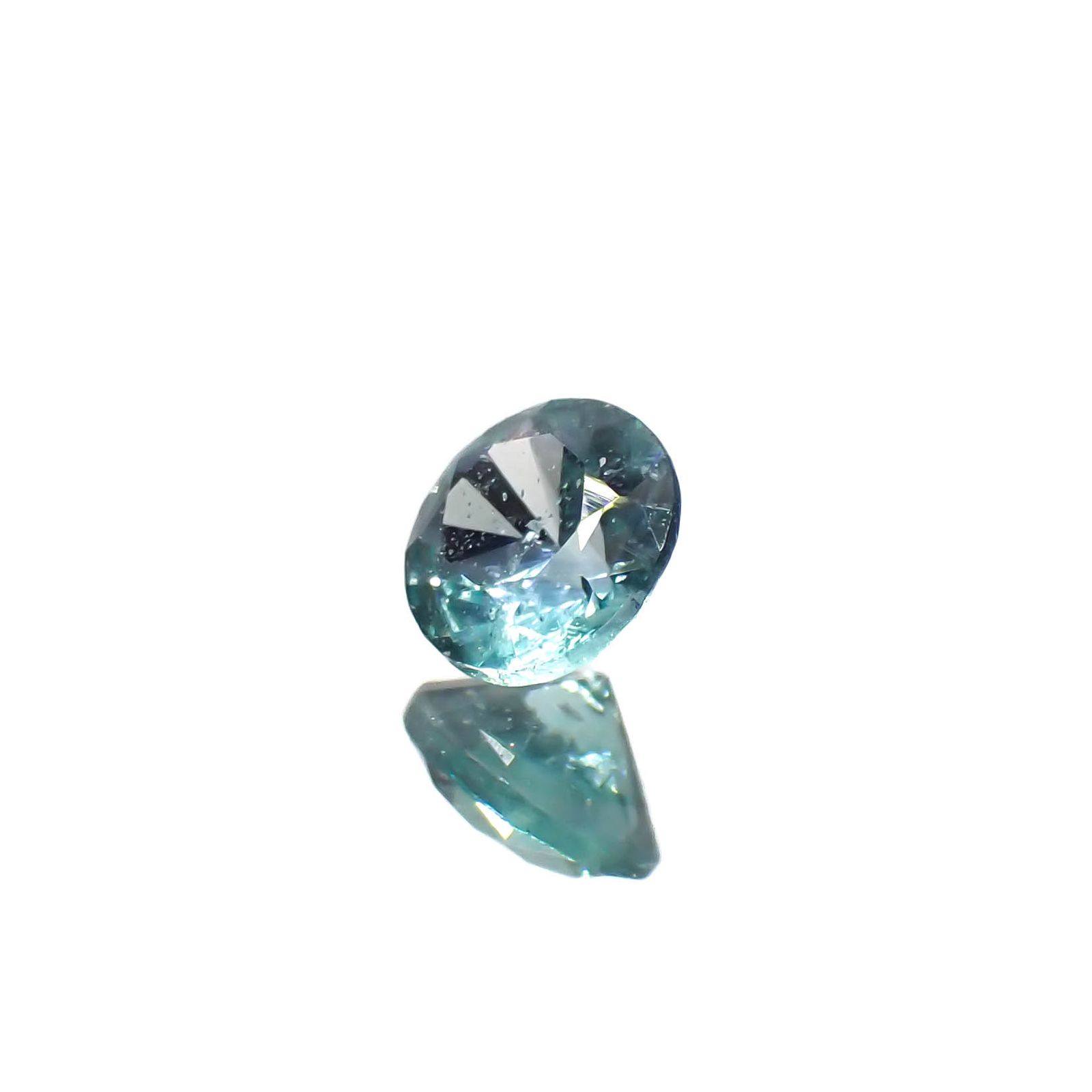 ブルーグリーンコーネルピン(宝石名ブルー グリーン・コーネルピン)タンザニア産 0.16ct 識別済[240527672]3.4x3.4mm前後