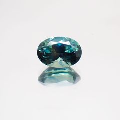 モンタナサファイア(宝石名ブルー・サファイア) アメリカ・モンタナ州産 0.882ct ソ付(彩珠)[21019464]6.4×4.5mm前後