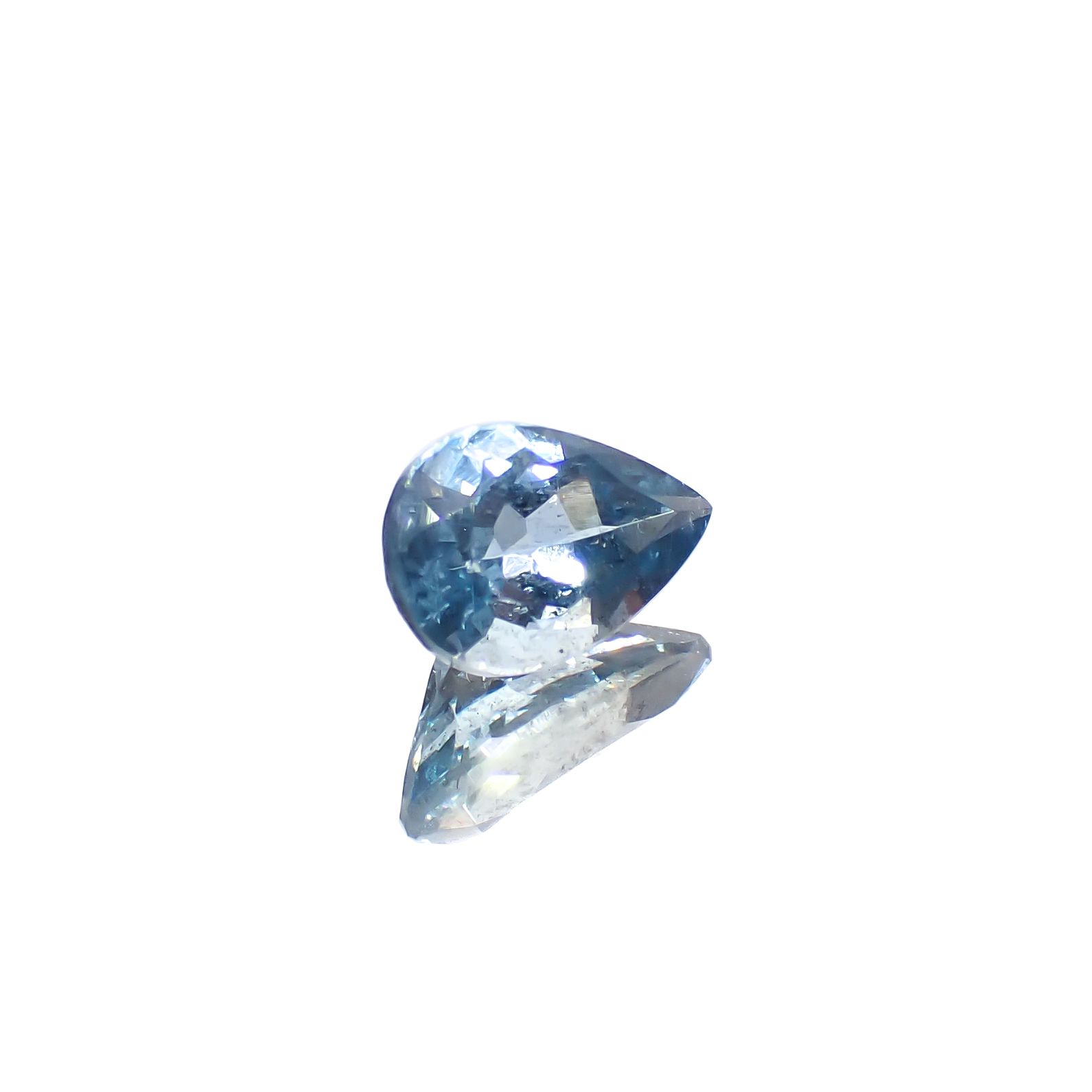 アクアマリン サンタマリアカラー マダガスカル産 0.79ct[240326970]7.8x5mm前後