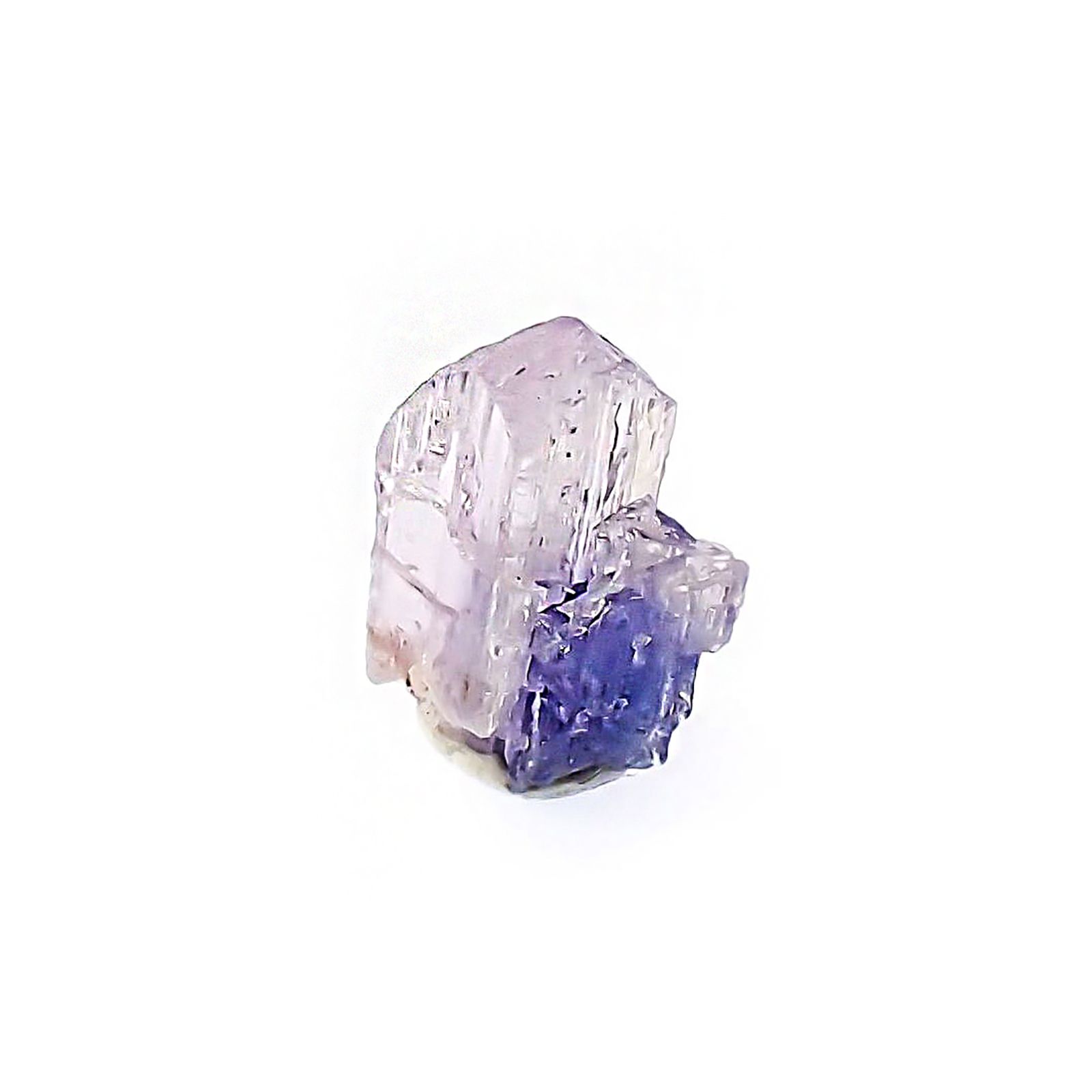 バイカラータンザナイト 原石 タンザニア産 4.24ct / 12.6x9.9mm前後 [260424987]