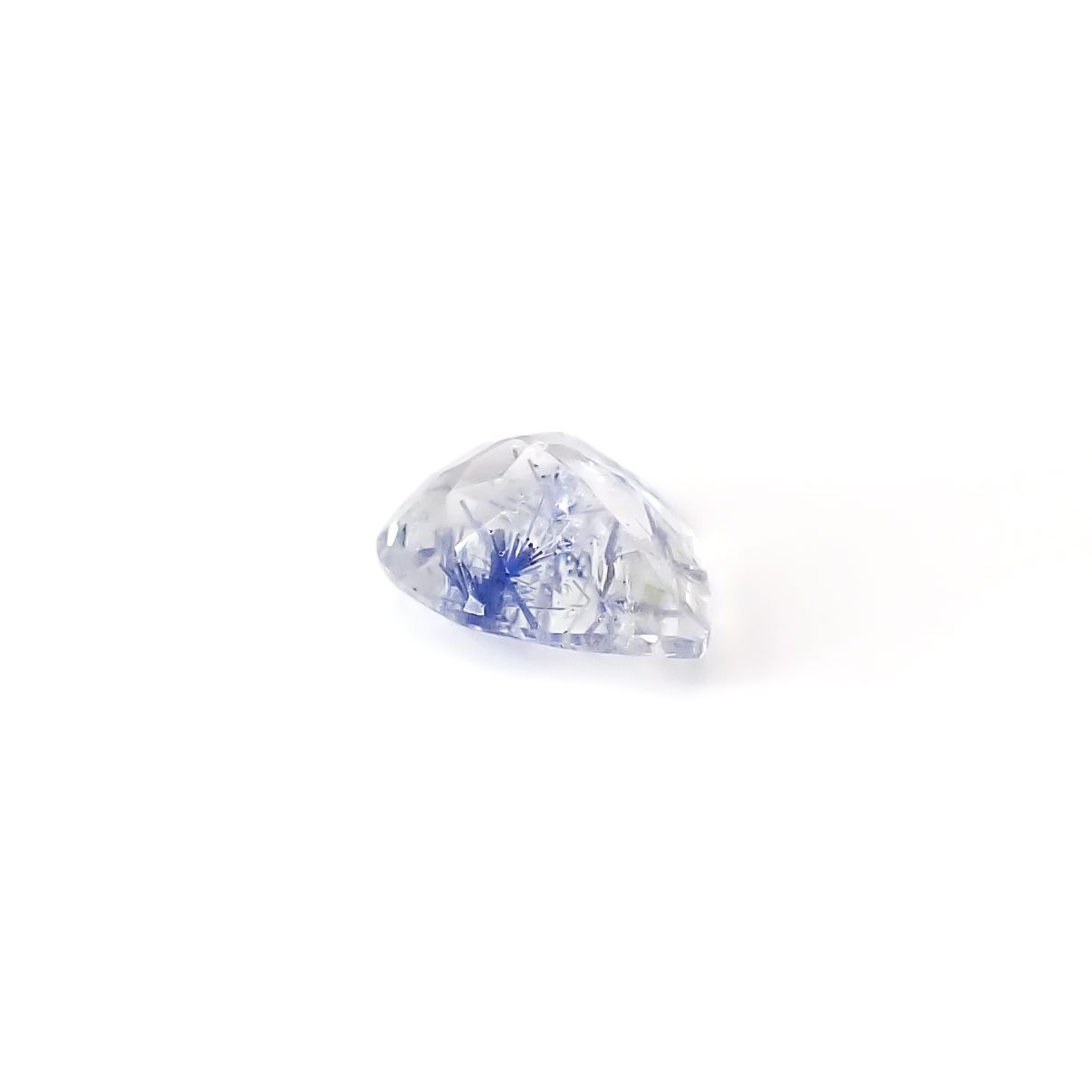 デュモルチェライトインクォーツ ブラジル産 0.76ct / 7.4x5.8mm前後 [260331856]