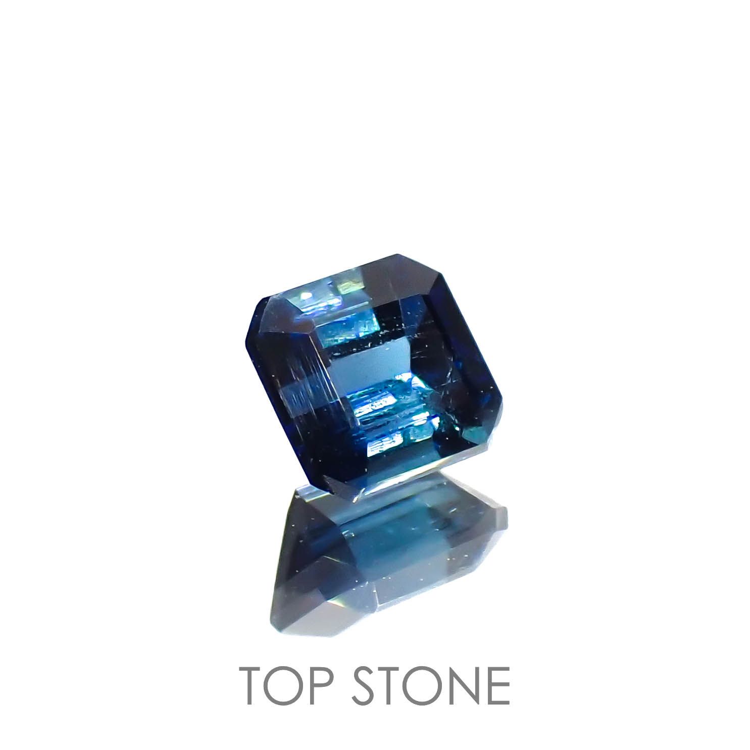インディゴライト(宝石名トルマリン)アフガニスタン産 0.36ct 識別済[221219663]4x3.9mm前後