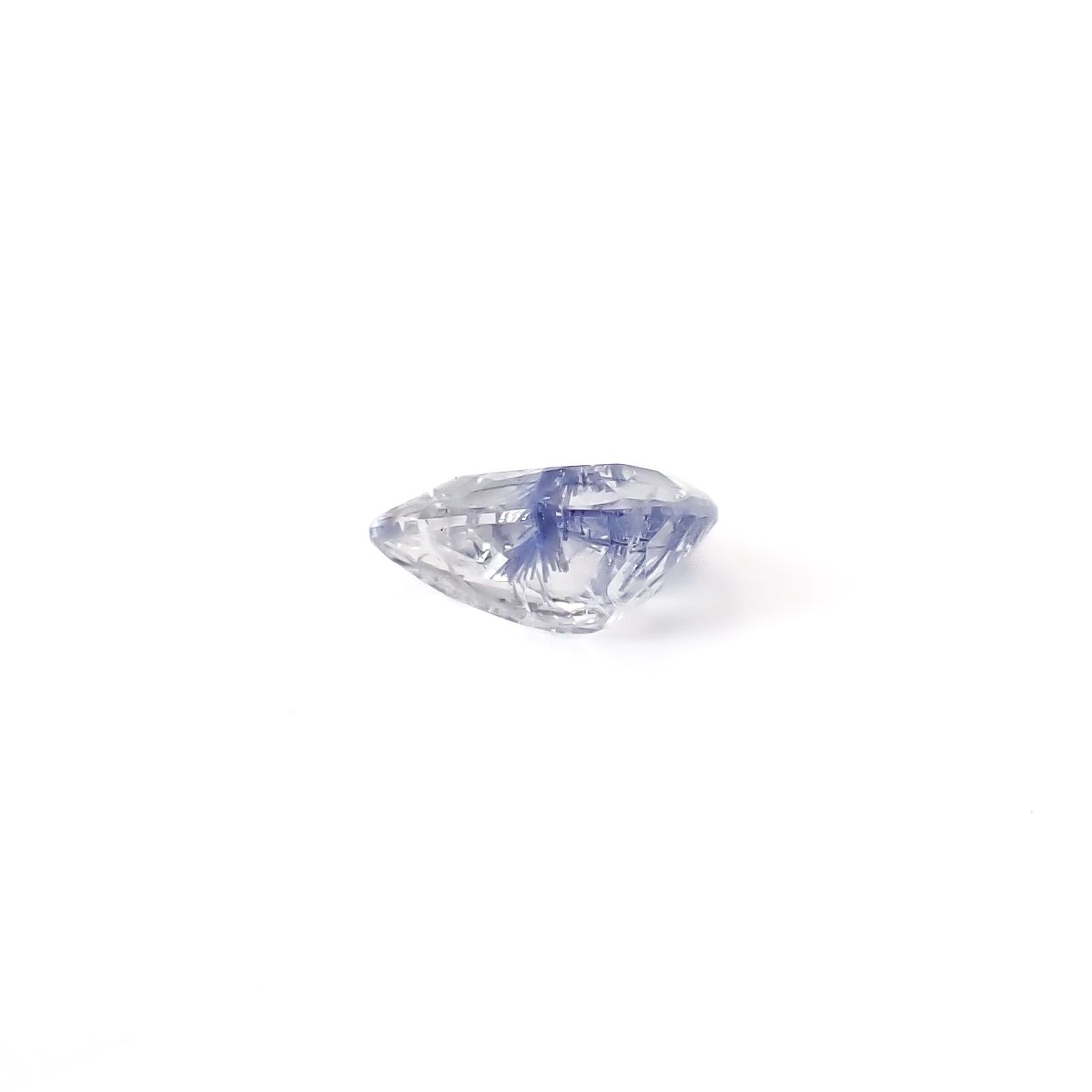 デュモルチェライトインクォーツ ブラジル産 0.76ct / 7.4x5.8mm前後 [260331856]