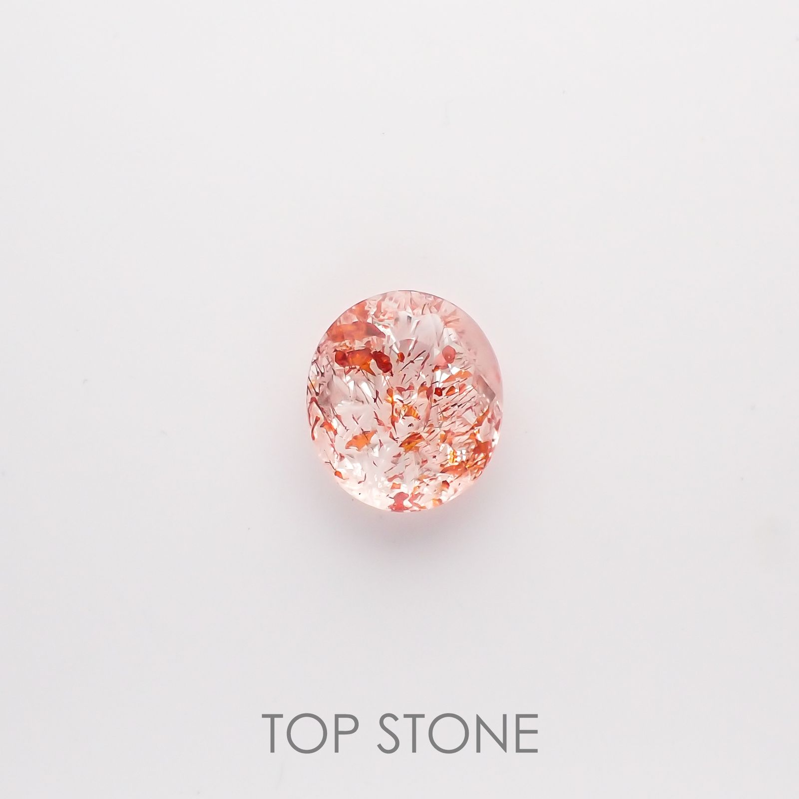 ◇甲州貴石切子 Plus Three◇イリュージョンサンストーン カード付き タンザニア産 ルース 2.43ct[210711604]9.9×8.8mm前後