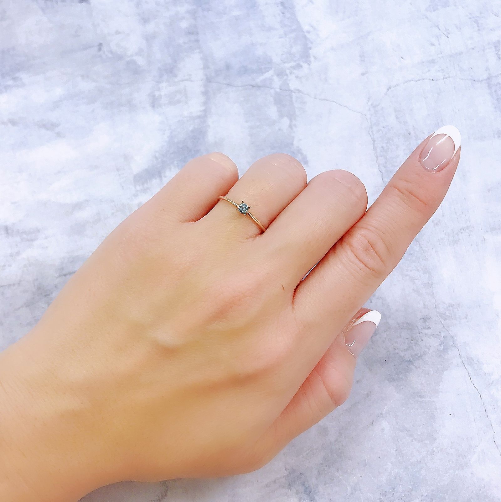 ブルーグリーンコーネルピン(宝石名コーネルピン)タンザニア産 0.11ct 識別済[221219246]2.7x2.7mm前後