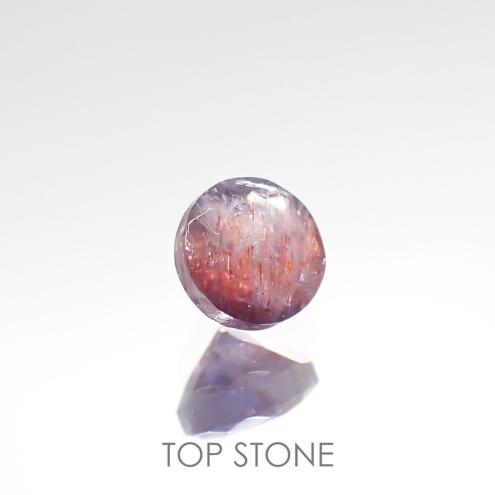 ブラッドショットアイオライト インド産 ルース 0.31ct[201812389]4.2×4.2mm前後