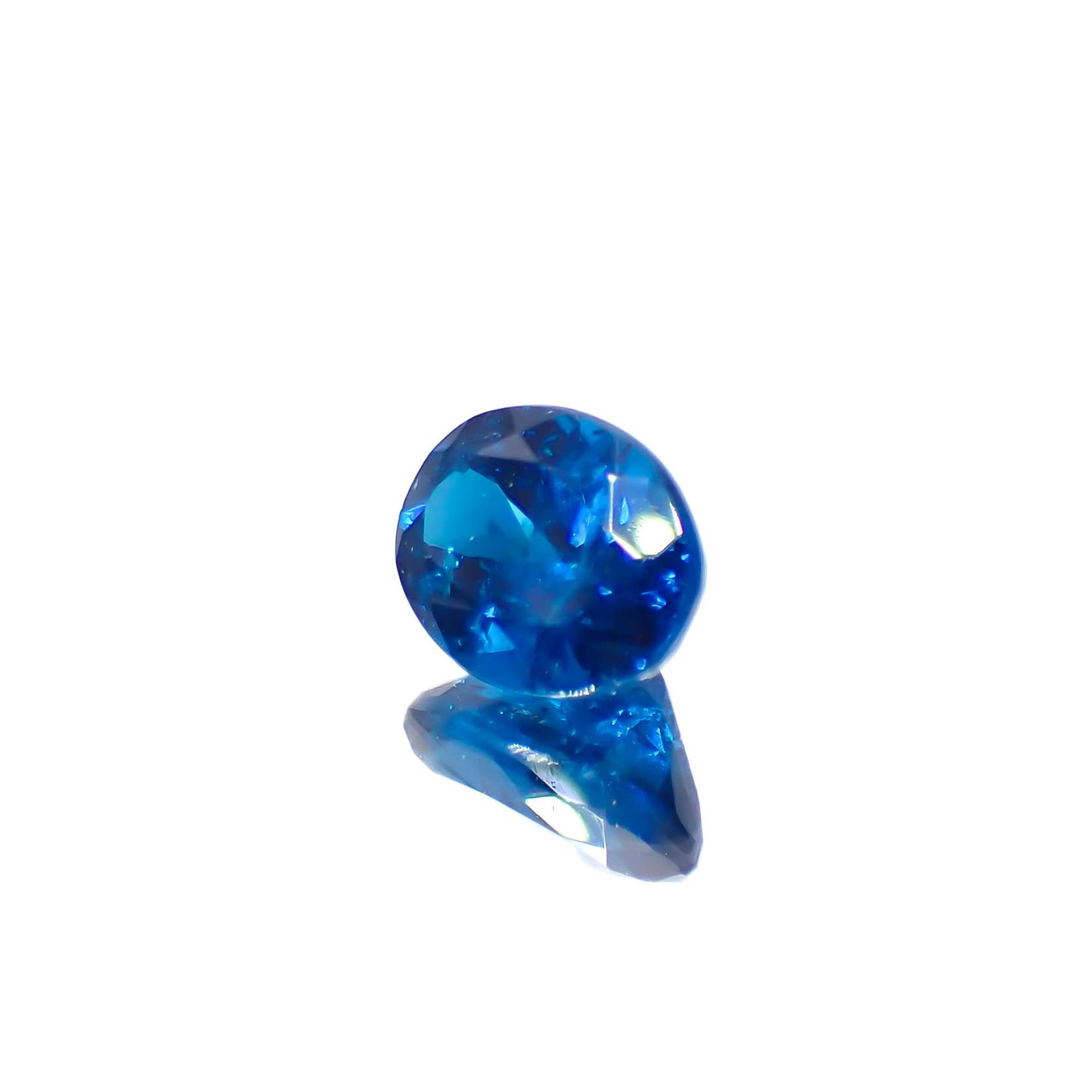 ディープブルーアパタイト マダガスカル産 1.39ct[240628162]7.5x6.1mm前後