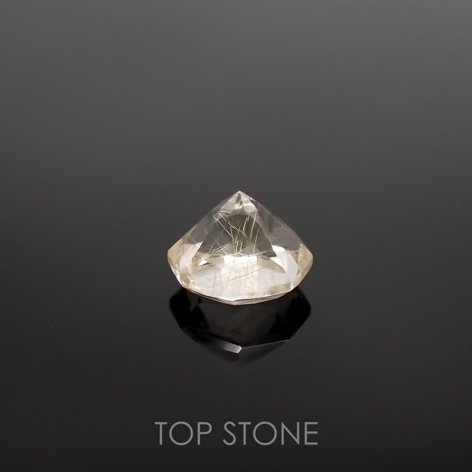 ◇オクタゴンカット◇ルチルクォーツSA ブラジル産 ルース 0.53ct[210611307]5.1×5mm前後