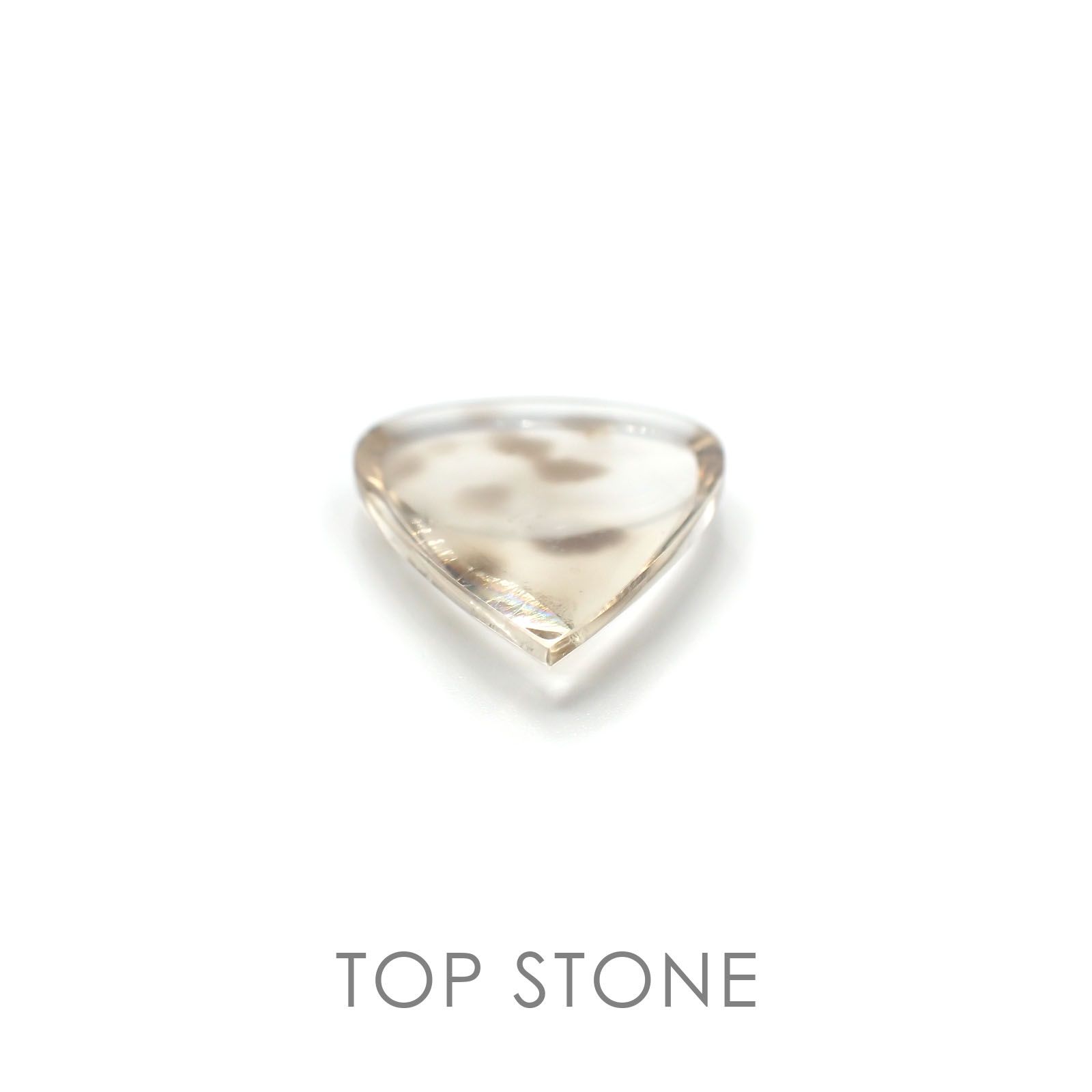 ダルメシアンクォーツ(宝石名ラジエーション・ダメージ・クォーツ) ブラジル産 22.67ct 識別済[20095867]28.4×23.1mm前後