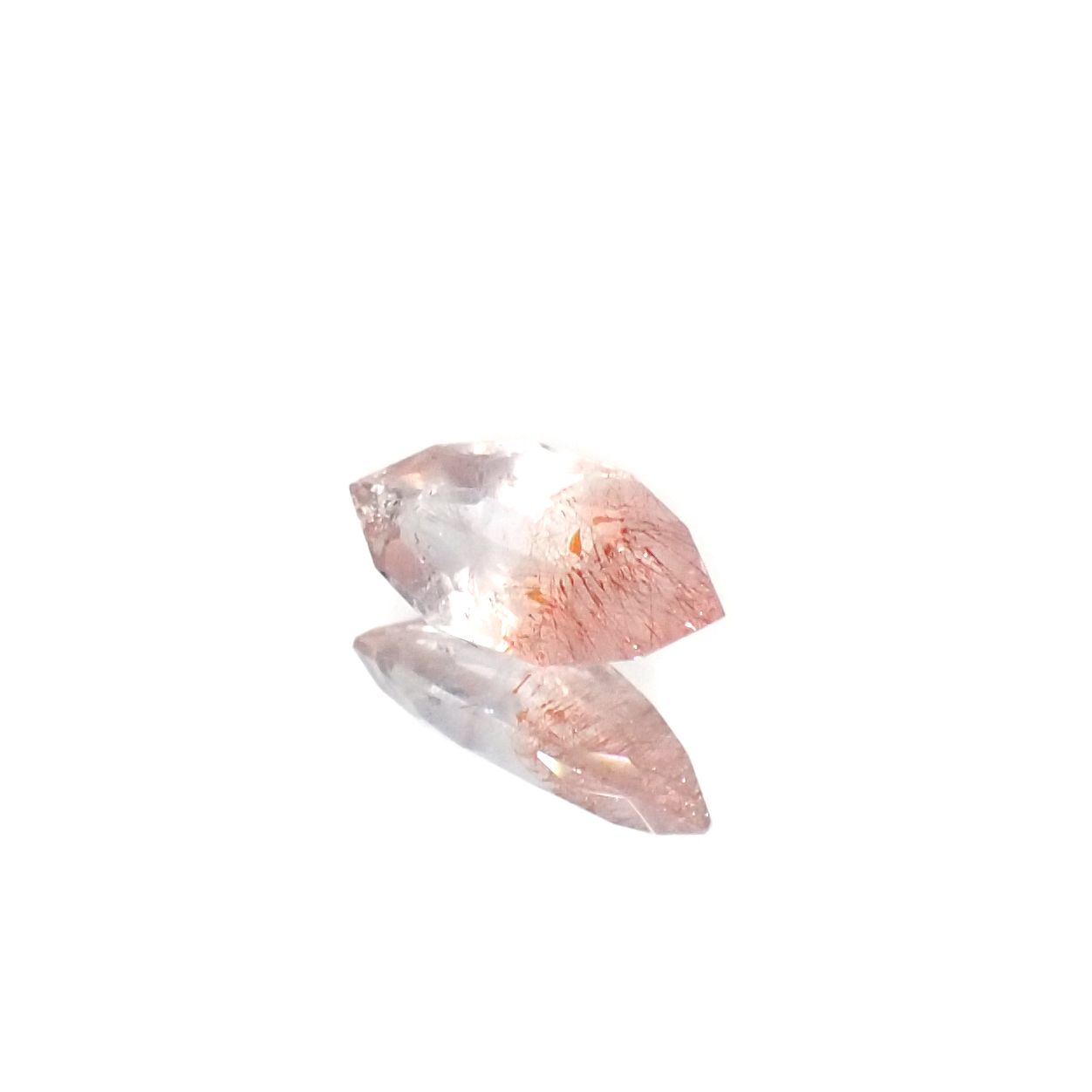 ◇カスタムカット◇ストロベリークォーツ カザフスタン産 0.67ct[240125494]9.3x4.3mm前後