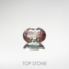 バイカラーオレゴンサンストーン アメリカ産 ルース 1.07ct[210711947]7.8×6mm前後