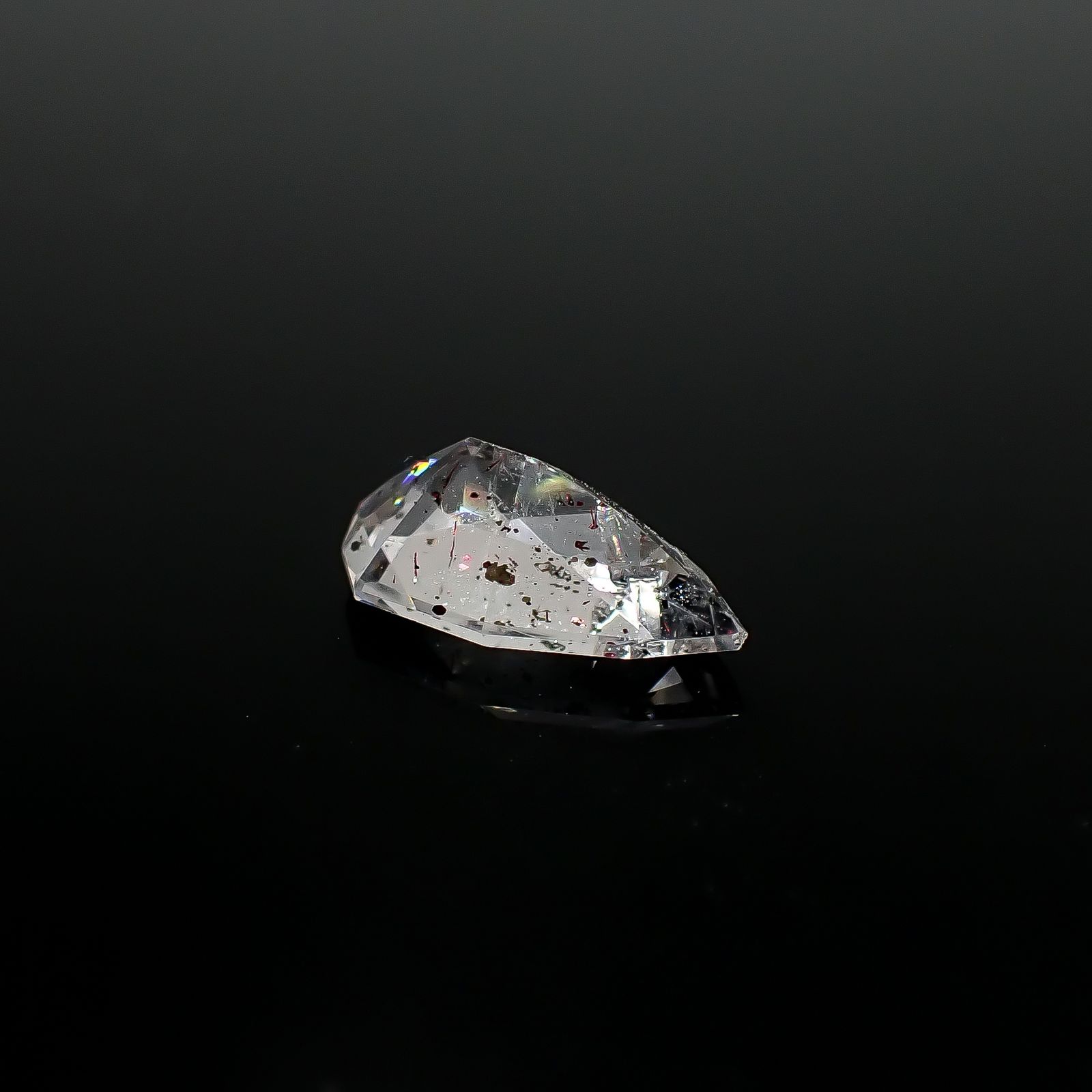 ◇カスタムカット◇ティンカーベルクォーツ ブラジル産 1.01ct[240628165]9.9x5.6mm前後