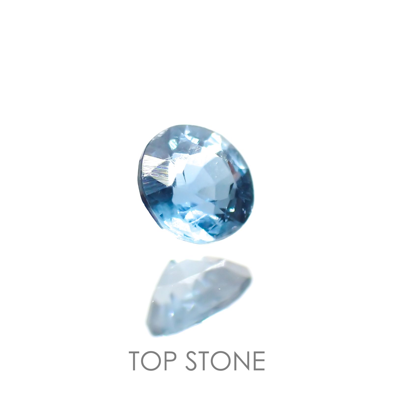 オーシャンブルーカイヤナイト(宝石名カイヤナイト) インド産 0.14ct 識別済[210812356]3.1×3.1mm前後