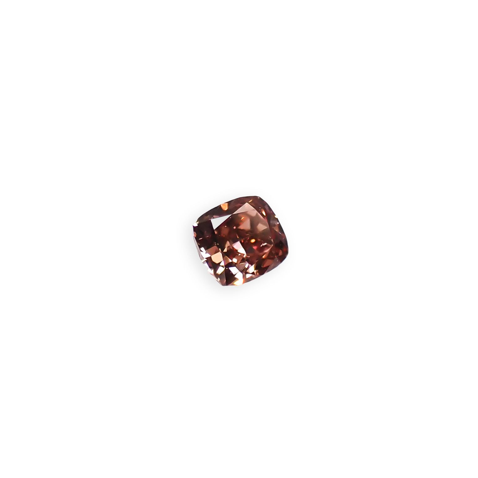 ピンクダイヤモンド(宝石名ダイアモンド VS-1/FANCY DEEP BROWNISH PINK) 0.057ct ソ付(AGT)[250129710]2.3x2.09mm前後