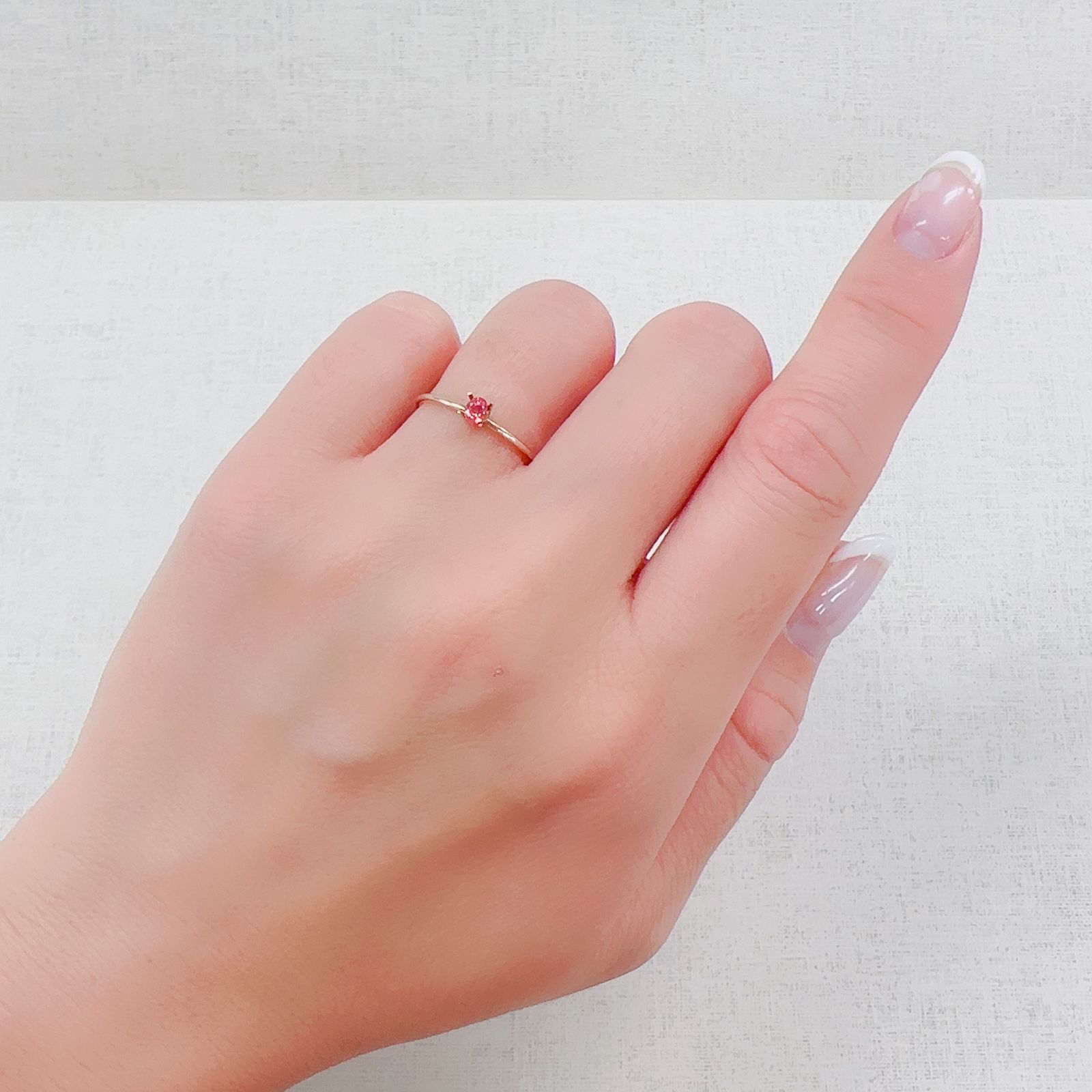 ピンクスピネル パパラチャカラー タンザニア産 0.14ct[230522132]3.3x2.6mm前後