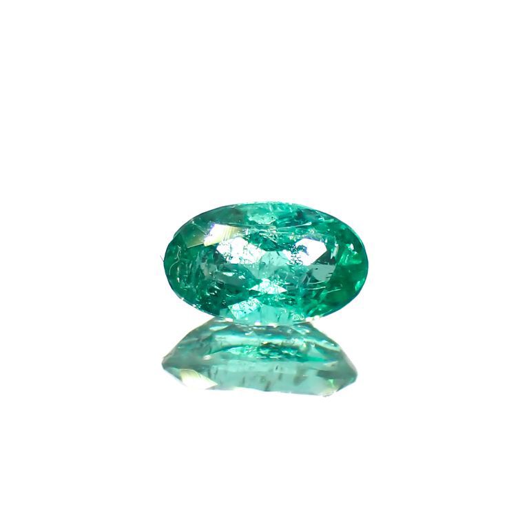 パライバトルマリン(宝石名トルマリン/別名パライバ・トルマリン)ブラジル・キントス鉱山産 0.254ct ソ付(宝貴協)[221018733]5.1x3.1mm前後