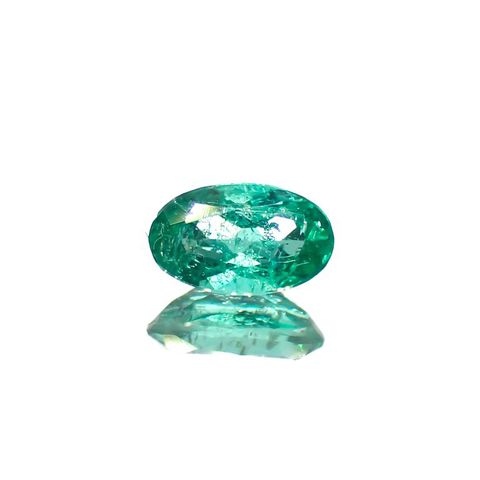 パライバトルマリン(宝石名トルマリン/別名パライバ・トルマリン)ブラジル・キントス鉱山産 0.254ct ソ付(宝貴協)[221018733]5.1x3.1mm前後