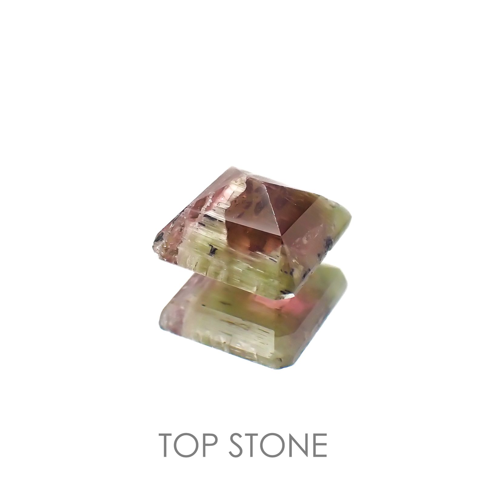 ゼブラトルマリン ブラジル産 1.18ct[220716935]6.4x6.6mm前後