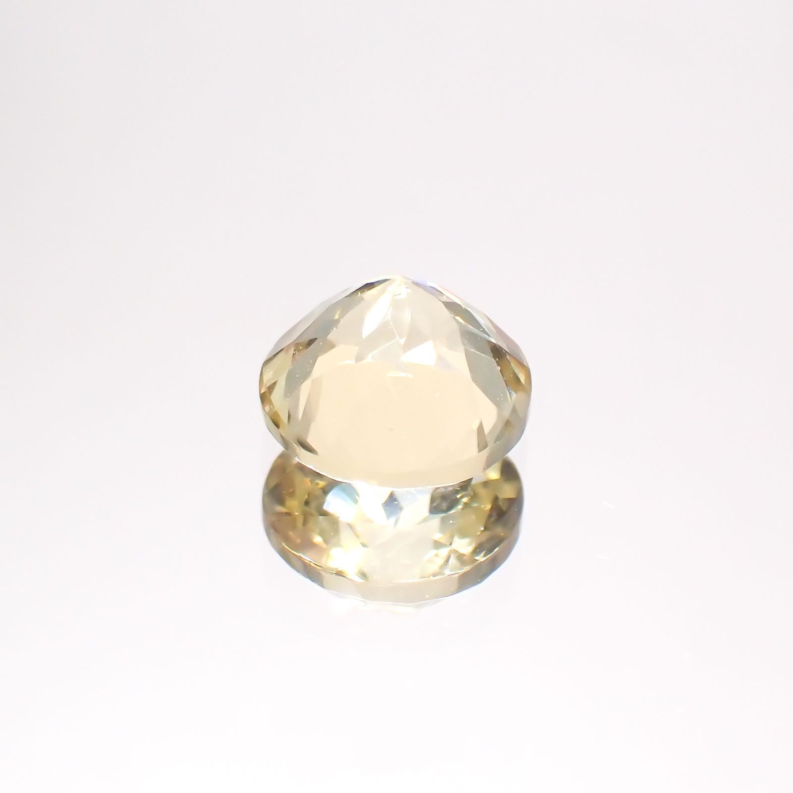 イエローベリル(宝石名イエロー・ベリル)ブラジル産 1.41ct 識別済[220114231]7.2x7.2mm前後