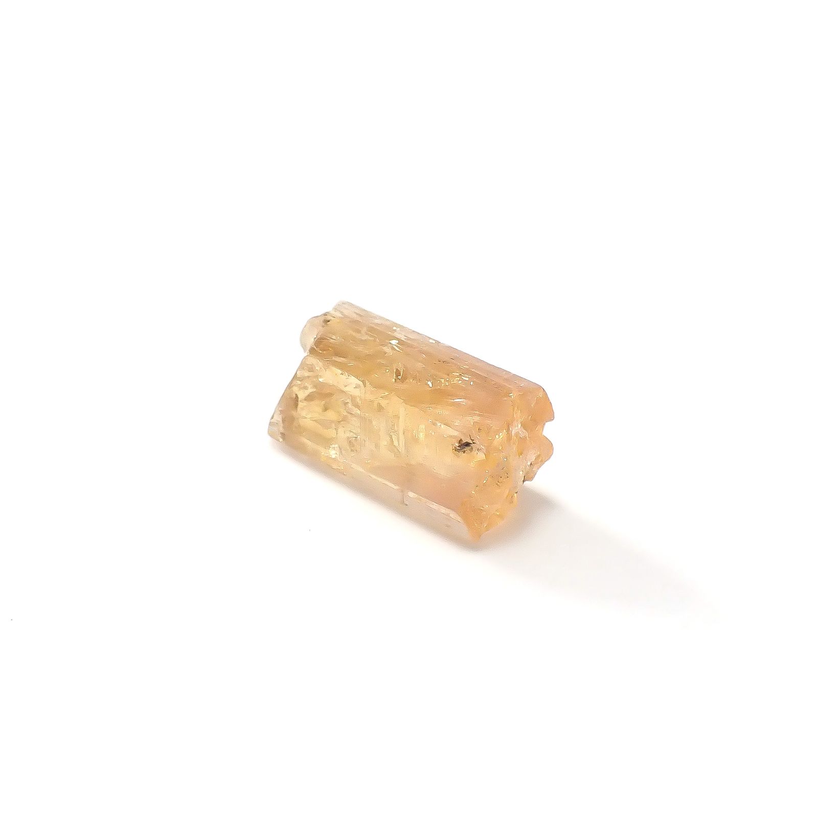 インペリアルトパーズ 原石 ザンビア産 15.46ct / 19.2x9.5mm前後 [250730936]