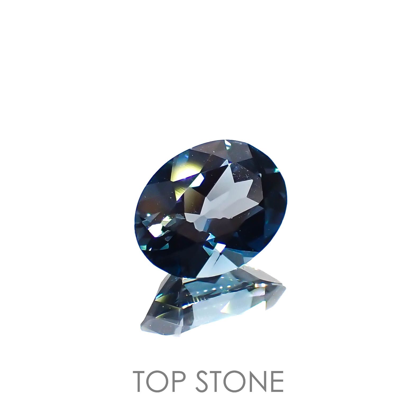 ロンドンブルートパーズ ブラジル産 1.24ct[221219312]7.8x5.9mm前後