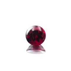 ◇バフカット◇クロムパイロープガーネット アメリカ・アリゾナ州産 0.72ct[231224539]5.5x5.5mm前後