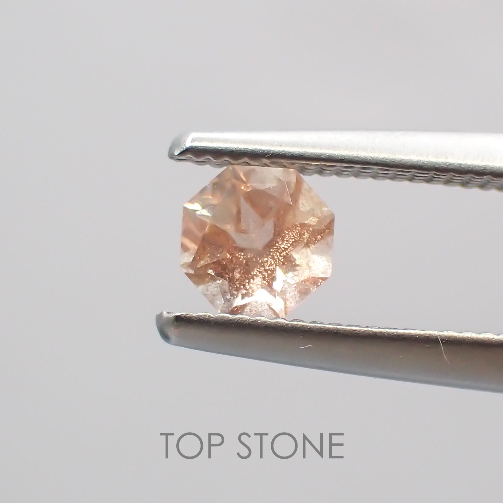 ◇オクタゴンカット◇オレゴンサンストーンSA  アメリカ産 ルース 0.28ct[210210043]3.9×3.9mm前後
