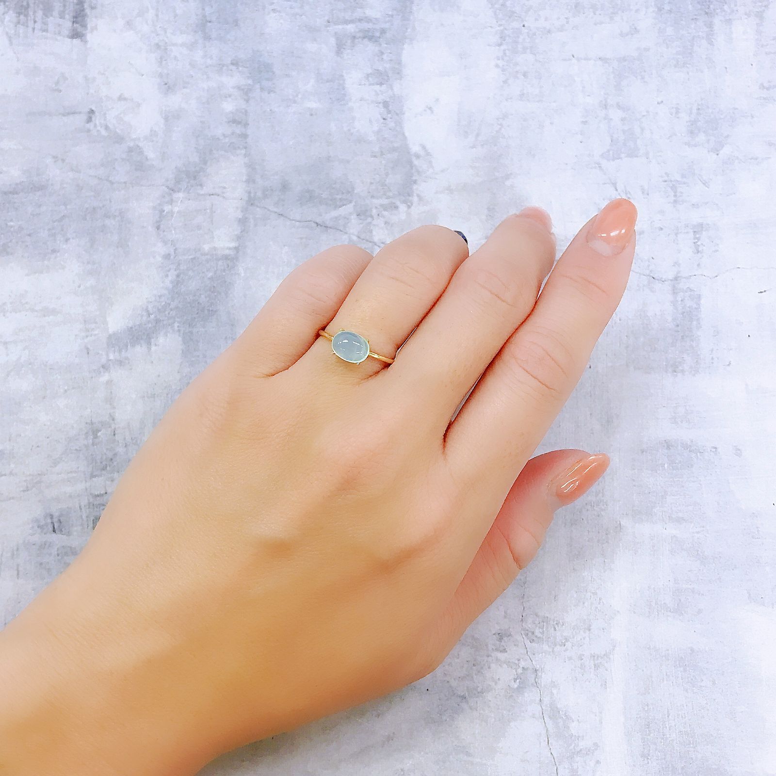 ブルーオパール ペルー産 1.02ct[220917838]7.9x5.9mm前後